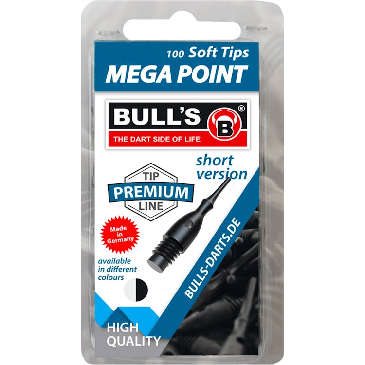 Bull´s Mega Point Short Soft Tips 100 stk.